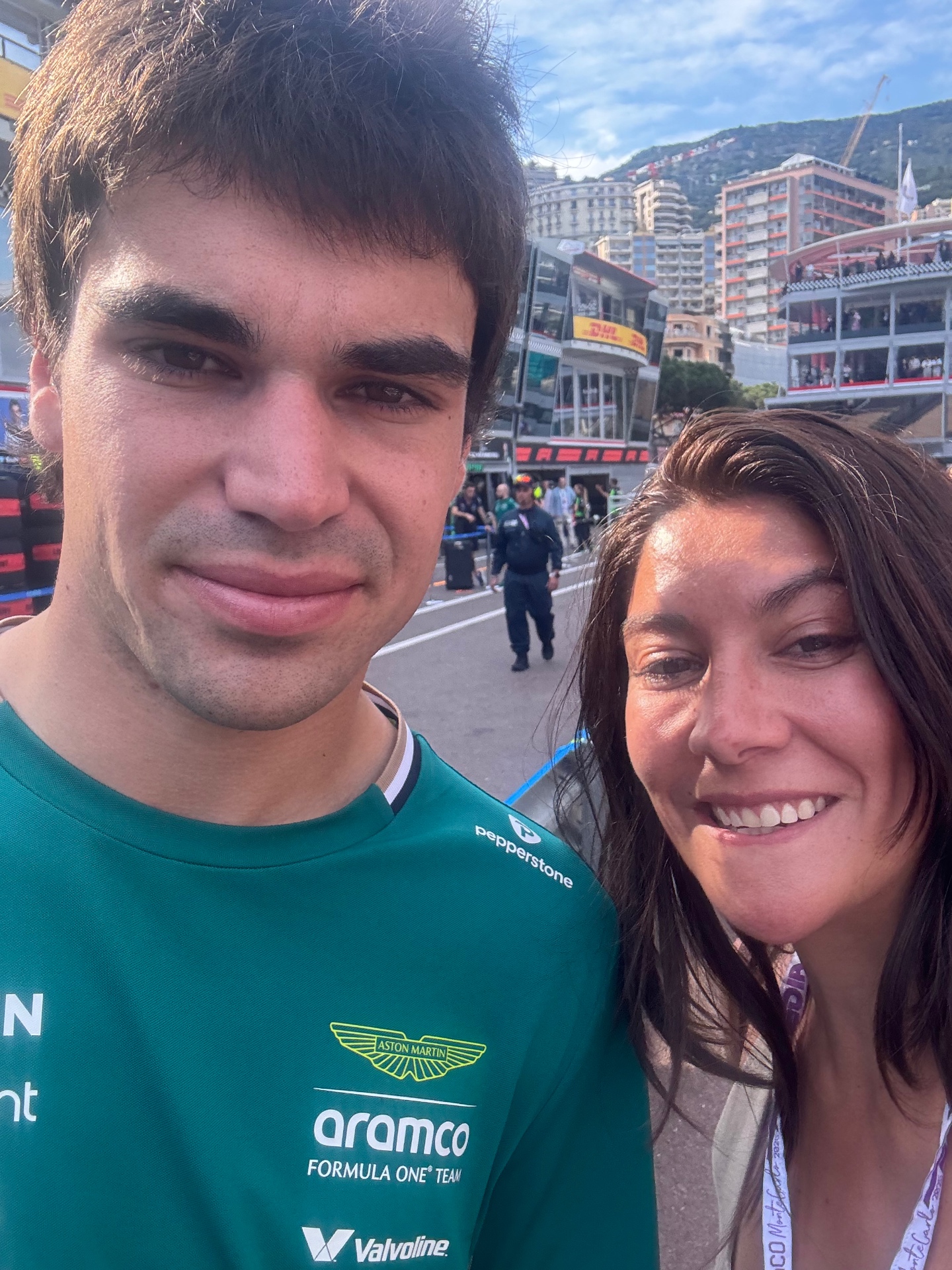 Paddock with Lance Stroll